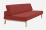 Softline Lazy Schlafsofa - Felt Melange - 297 Dark Red