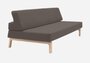 Softline Lazy Schlafsofa - Felt Melange - 300 Dark Brown