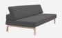 Softline Lazy Schlafsofa - Felt Melange - 623 Dark Grey