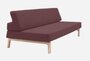 Softline Lazy Schlafsofa - Felt Melange - 651 Eggplant