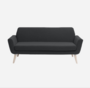 Softline Scope Sofa-Felt - 636 Black