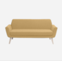 Softline Scope Sofa-schwarz-Vision - 454 Mustard Yellow