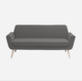 Softline Scope Sofa-schwarz-Vision - 439 Grey Brown