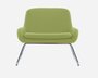 Softline Coco Sessel mit Kufen - Felt - 579 Green