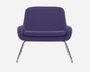 Softline Coco Sessel mit Kufen - Felt - 581 Eggplant