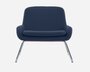 Softline Coco Sessel mit Kufen - Felt Melange - 289 Dark Blue