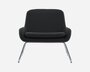 Softline Coco Sessel mit Kufen - Felt - 636 Black