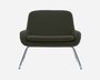 Softline Coco Sessel mit Kufen - Felt Melange - 294 Dark Green
