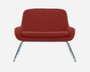 Softline Coco Sessel mit Kufen - Felt Melange - 297 Dark Red