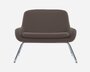 Softline Coco Sessel mit Kufen - Felt Melange - 635 Brown