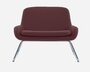 Softline Coco Sessel mit Kufen - Felt Melange - 651 Eggplant