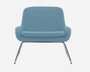 Softline Coco Sessel mit Kufen - Felt Melange - 858 Sky Blue