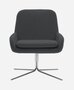 Softline Coco Drehsessel - Felt - 636 Black