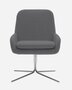 Softline Coco Drehsessel - Felt Melange - 623 Dark Grey