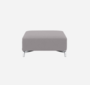 Softline Planet Hocker-Cento, Felt, Felt Melange, Valencia, Velvet-Chrome
