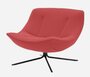 SOFTLINE VERA SESSEL - Felt Melange - 650 Light Red