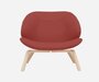 SOFTLINE EDEN SESSEL - Felt Melange - 297 Dark Red