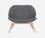 SOFTLINE EDEN SESSEL - Felt Melange - 623 Dark Grey