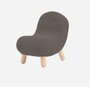 SOFTLINE BOB SESSEL -Felt Melange - 300 Dark Brown