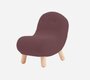 SOFTLINE BOB SESSEL -Felt Melange - 651 Eggplant