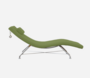 Softline SENSE SESSEL-Felt Melange - 855 Olive-Verchromt