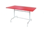 Schaffner Metalltisch Rigi 140 x 80 - Rot