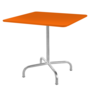 Schaffner Metalltisch Rigi 70x70 - Feuerverzinkt / Orange
