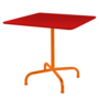 Schaffner Metalltisch Rigi 70x70 - Rot / Orange