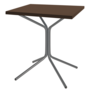 Schaffner Metall-Bistrotisch PIX 70/70 - Gestell Graphit / Tischplatte Mokka