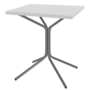 Schaffner Metall-Bistrotisch PIX 70/70 - Gestell Graphit / Tischplatte Weiss
