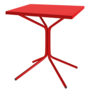 Schaffner Metall-Bistrotisch PIX 70/70 - Tischplatte Rot / Gestell Rot