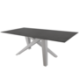 Schaffner Fiberglastisch Mythen 220x100 - Gestell Alusilber / Tischplatte Anthrazit