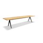 Gloster Raw Split Tisch 102 x 350 cm-Buffed Teak Finish / Contour Cut Edge