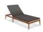 Gloster Lima LOUNGER - Sonnenliege - Blend Coal