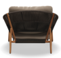 Gloster Bora LOUNGE CHAIR - Loungesessel-Natural Teak / Umber Wicker-Blend Sand