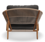 Gloster Bora LOUNGE CHAIR - Loungesessel-Natural Teak / Sorrel Wicker-Blend Coal