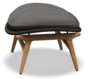 Gloster Bora OTTOMAN - Hocker-Natural Teak / Umber Wicker-Blend Coal