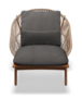 Gloster Bora LOUNGER - Loungeliege-Natural Teak / Sorrel Wicker-Blend Coal