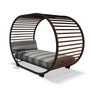 GLOSTER Cradle Day Bed-Alu meteor| Teak | Poolside Smoke