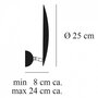 Catellani & Smith Lederam W1 Led-Wandleuchte Ø 25 Cm 