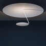 Catellani & Smith Lederam C150 Led-Deckenleuchte - Schirm/ Scheibe und Stange in weiß