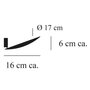 Catellani & Smith Lederam Wf Led-Wandleuchte Ø 17 Cm