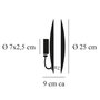 Catellani & Smith LEDERAM W LED-Wand- oder Deckenleuchte Ø 25 cm