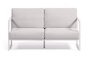 Kave Home COMOVA - Outdoor Sofa - 2 sitzer - Weiss / Weiss