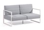 Kave Home COMOVA - Outdoor Sofa - 2 sitzer - Weiss / Blau