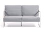 Kave Home COMOVA - Outdoor Sofa - 2 sitzer -  Weiss / Blau
