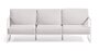 Kave Home COMOVA - Outdoor Sofa -  3 sitzer -  Weiss / Weiss