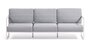 Kave Home COMOVA - Outdoor Sofa -  3 sitzer - Weiss / Blau