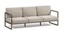 Kave Home COMOVA - Outdoor Sofa -  3 sitzer - Grün / Hellgrau