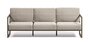 Kave Home COMOVA - Outdoor Sofa -  3 sitzer - Grün / Hellgrau